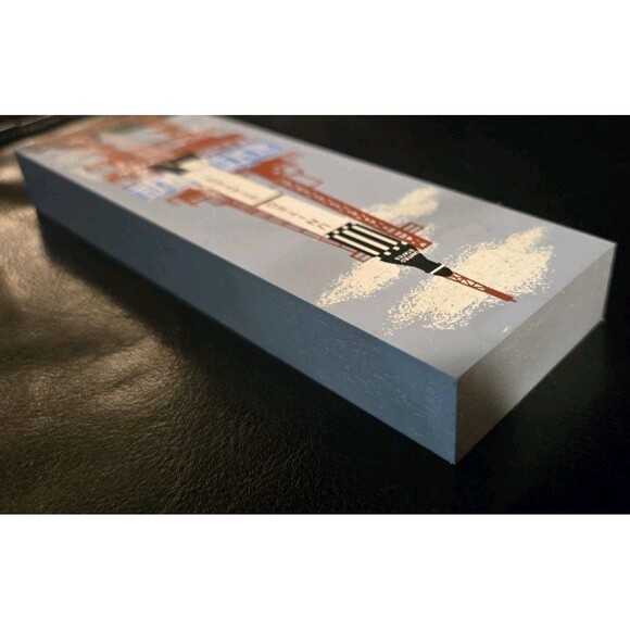 Vintage 2000 The Cats Meow Village Mercury Launch Space Flight Wood Shelf Sitter - Picture 6 of 9